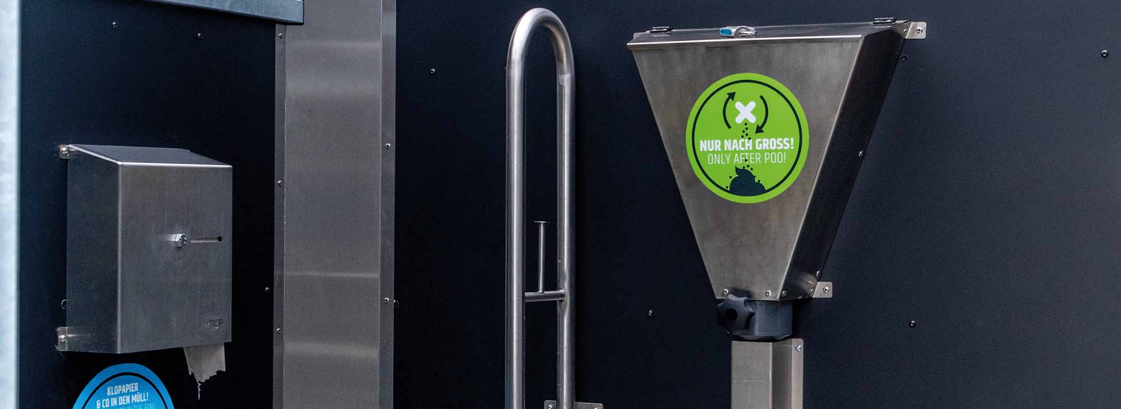 Der Spencer, Streuspender für Trockentoiletten, Trenntoiletten und Komposttoiletten von Finizio