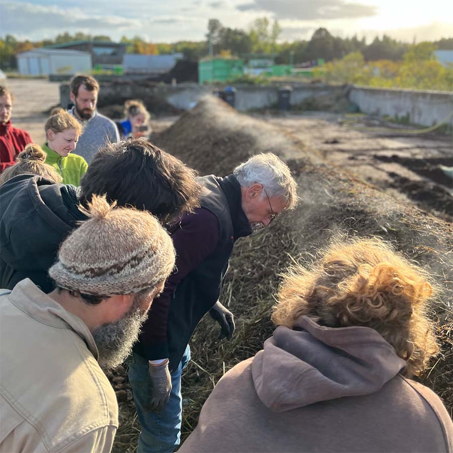 Tour auf der Recyclinganlage
