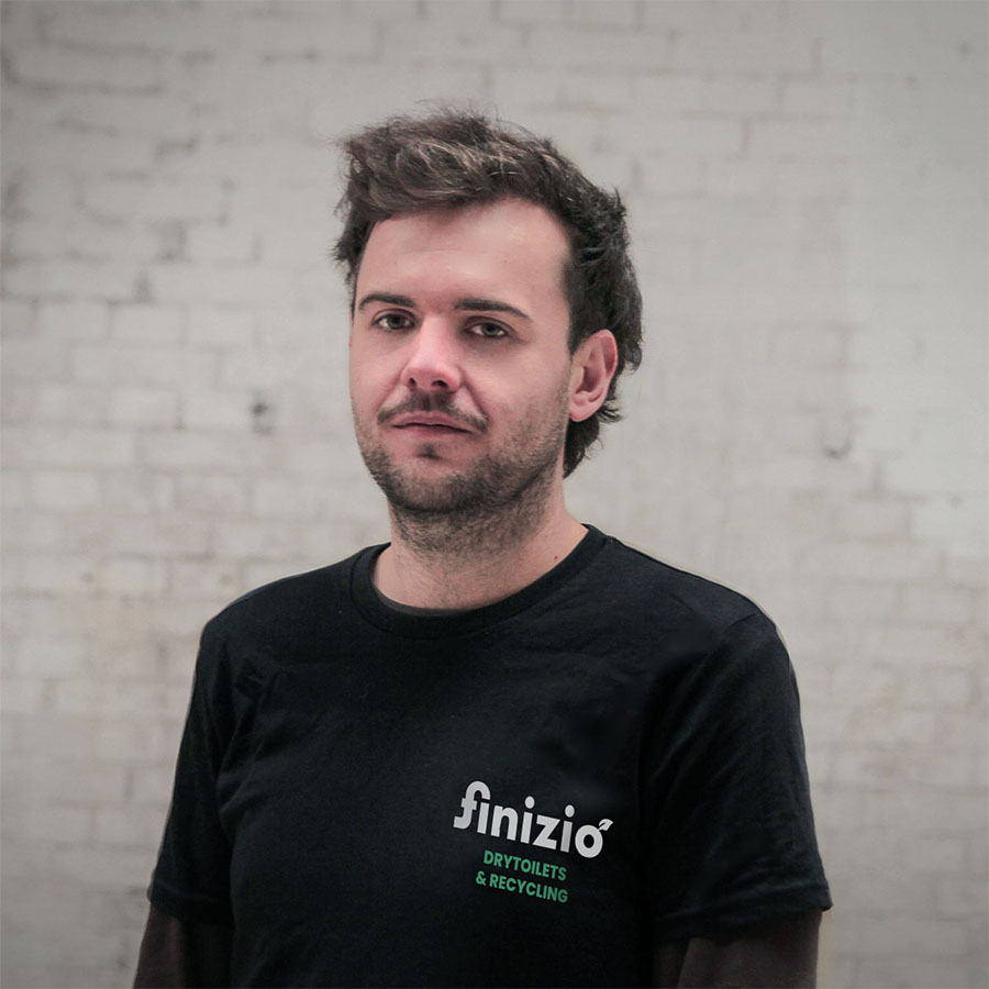 Über uns 19 James Barker, Produktentwicklung, Finizio-Crew-Portrait