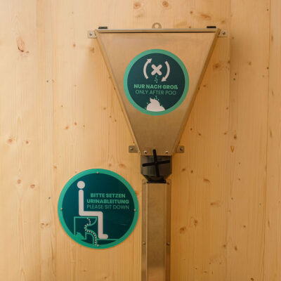 Streuspender Spencer für Trockentoilette.